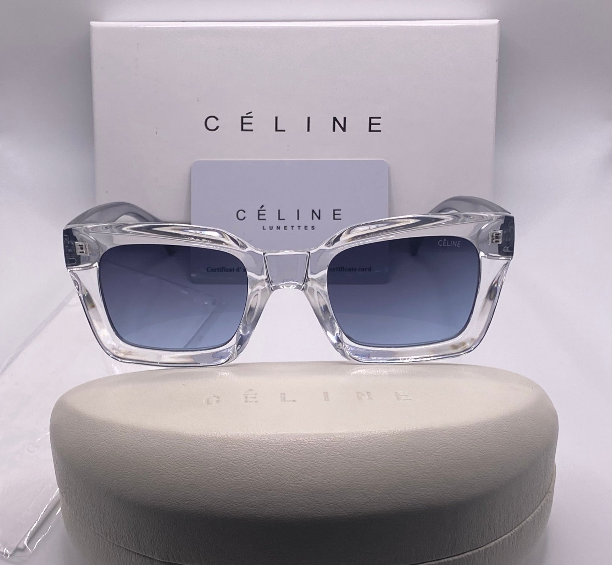 Lunettes CÉLINE BLEU & TRANSPARENT CL-1010